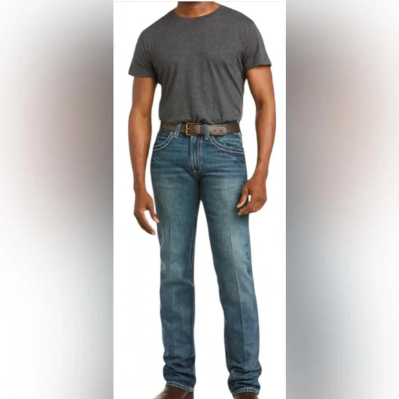 Ariat M5 Slim Boundary Stackable Straight Leg Jean size 40/32 preowned